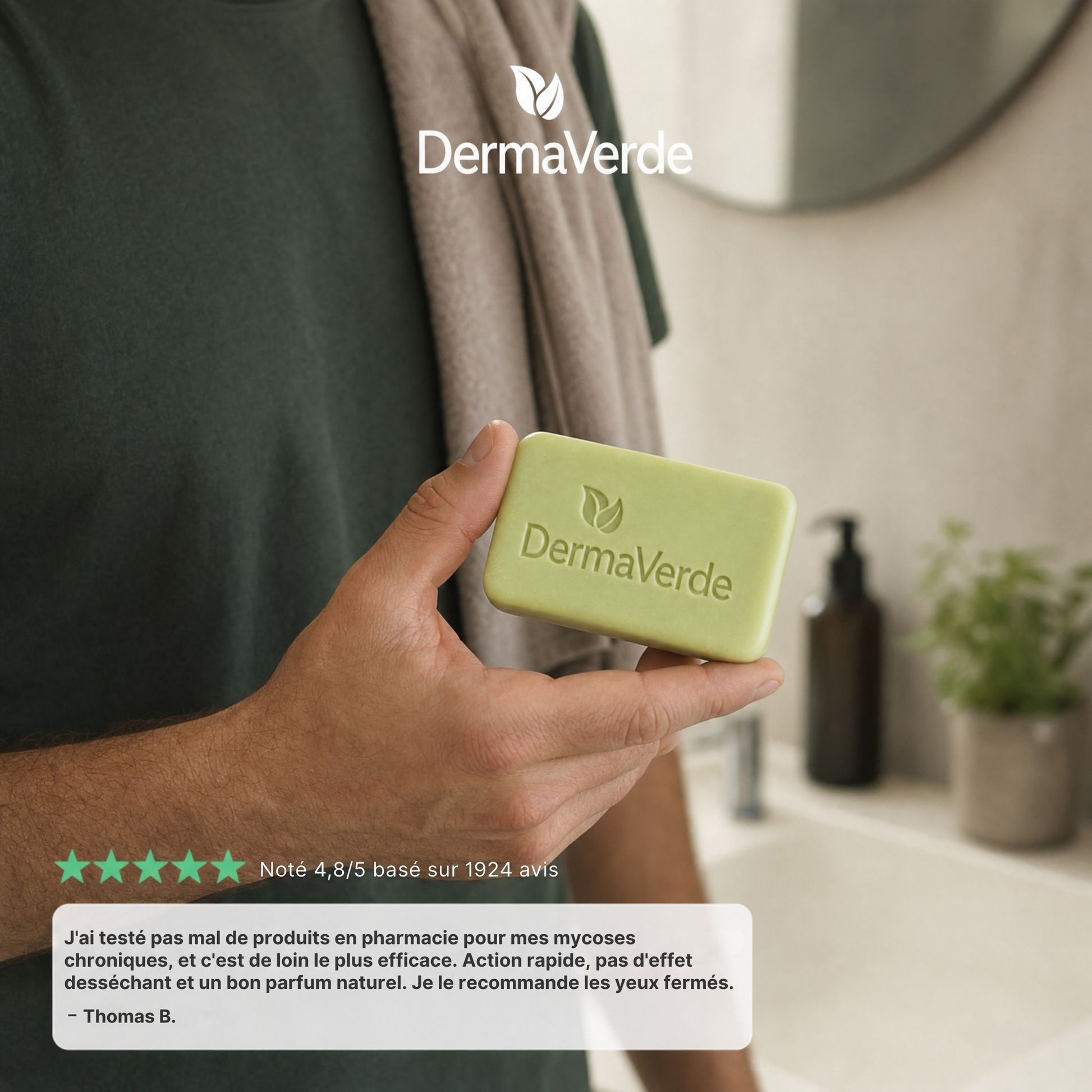avis client savon anti-mycose dermaverde